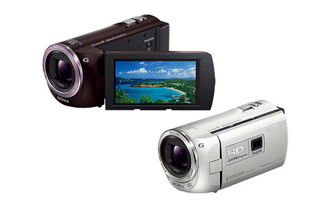 デジタルHDビデオカメラレコーダー HDR-PJ390  ブラウン / ホワイト